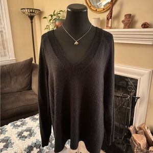 Banana Republic Classic Black V-Neck Sweater